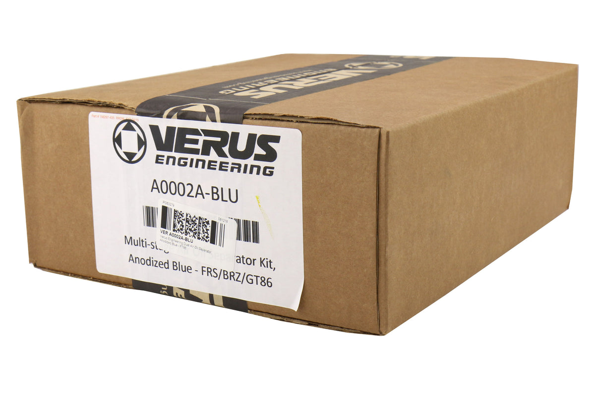 Verus Engineering Dual Air Oil Separator Blue - 2013-2021 Scion FR-S / Subaru BRZ / Toyota 86