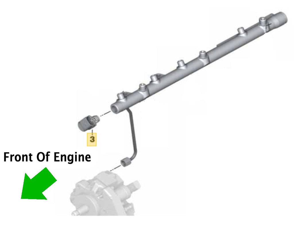 BMW E9X 335d Fuel Pressure Sensor By Vemo 13537787167