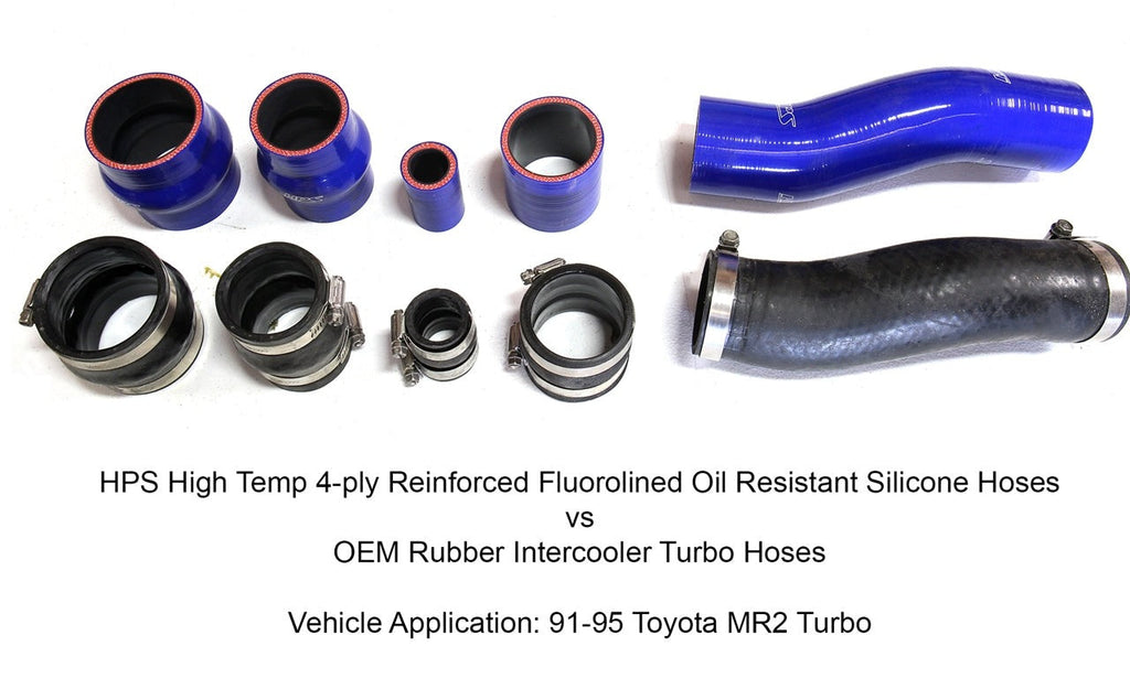 HPS Silicone Intercooler Hose Boots Kit Toyota 1991-1995 MR2 2.0L Turbo, 57-1711