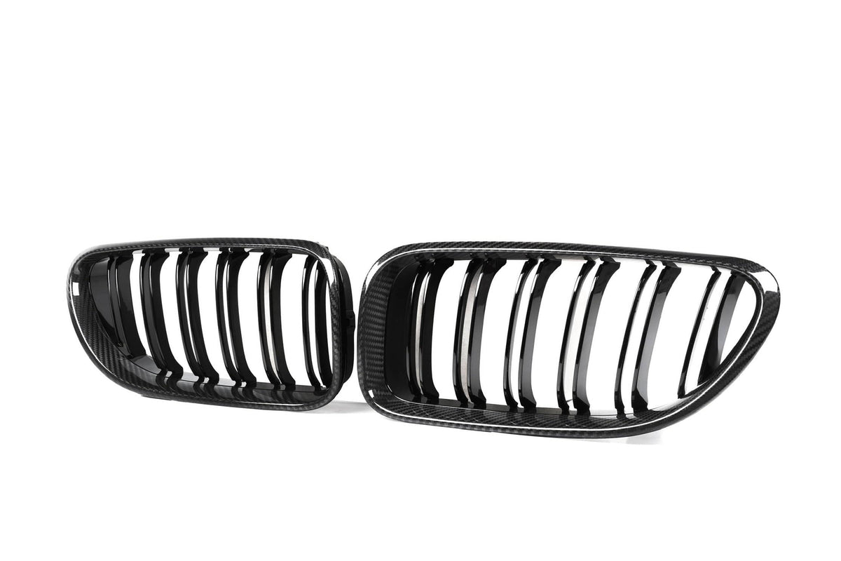 6 Series F06 Double Slat Dry Carbon Fiber Grill