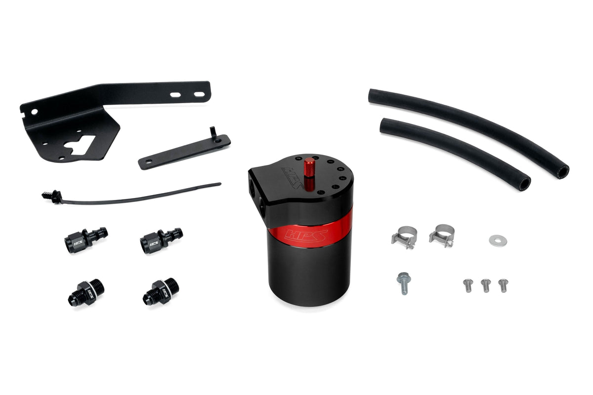 HPS Performance Aluminum Oil Catch Can Kit 2022-2026 Honda Civic 1.5L Turbo, 860-031