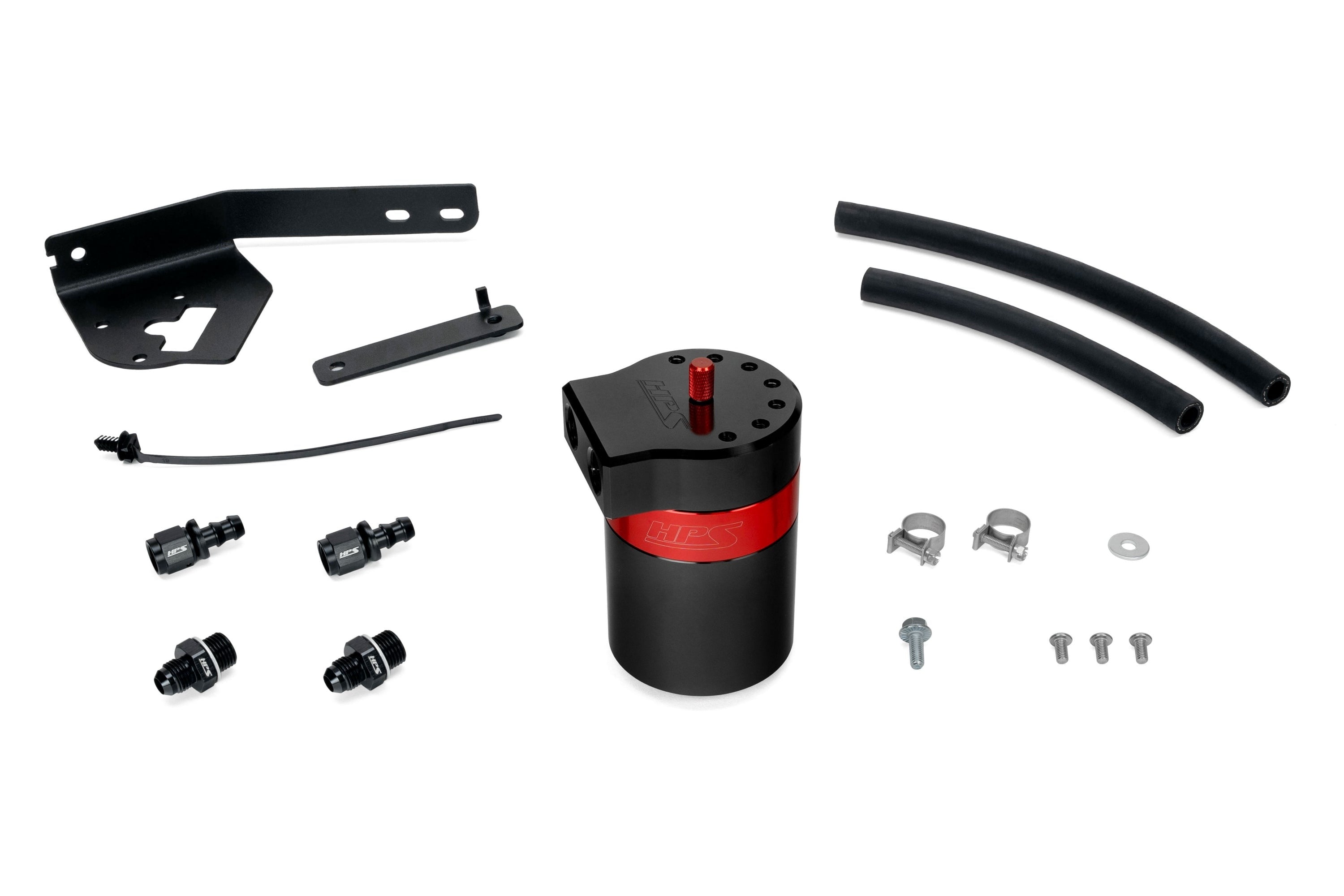HPS Performance Aluminum Oil Catch Can Kit 2022-2026 Honda Civic Si 1.5L Turbo, 860-031