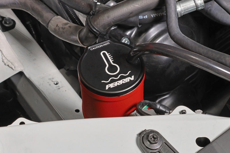 PERRIN Coolant Overflow Tank - Red 2002-2025 Subaru WRX / 2004-2021 STI / 2013-2026 BRZ/GR86/FRS/86