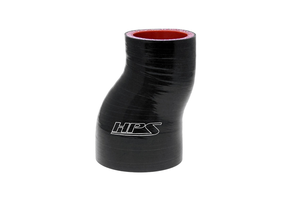 HPS 2-3/8" - 3" Silicone Offset Reducer Coupler Hose, High Temperature 4-ply Reinforced