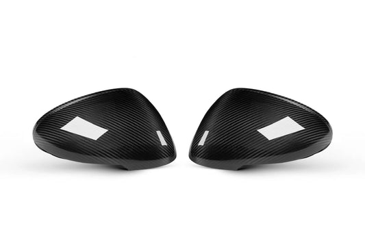 Macan 95B OEM Style Dry Carbon Fiber Mirror Cap With or Without Lane Assist