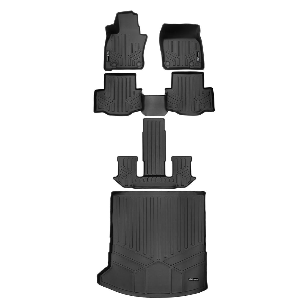 SMARTLINER Floor Liners for 2024-2026 Mazda CX-90 (Only Fits 2nd Row Bucket Seats With Center Console)