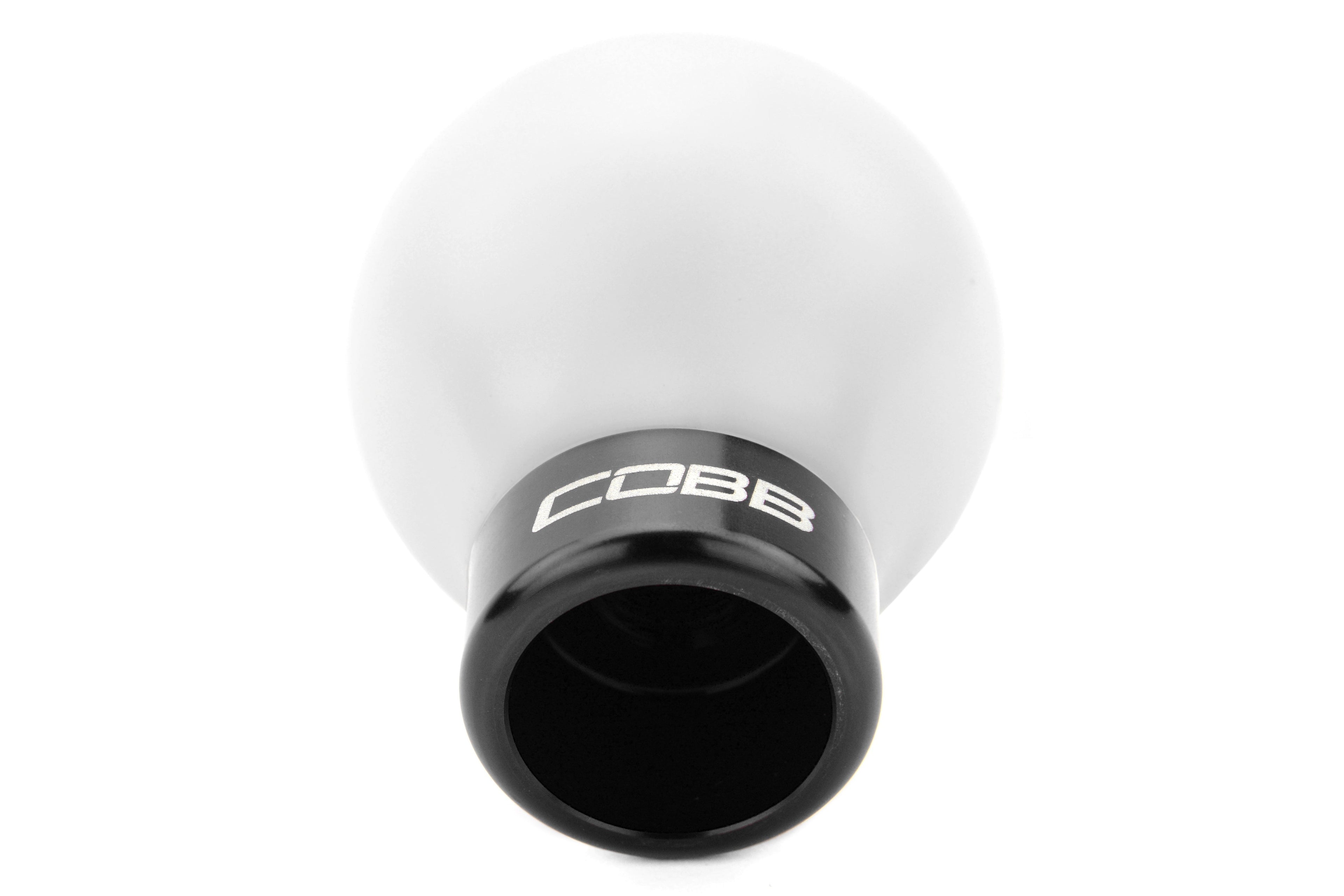 COBB Tuning Delrin Shift Knob White/Black 6MT - Subaru 6MT Models (inc. 2004+ STI / 2015+ WRX)