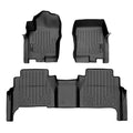 SmartCoverageTM Floor Liners For 2008-2021 Nissan Frontier Crew Cab with Dual Drivers Side Floor Posts