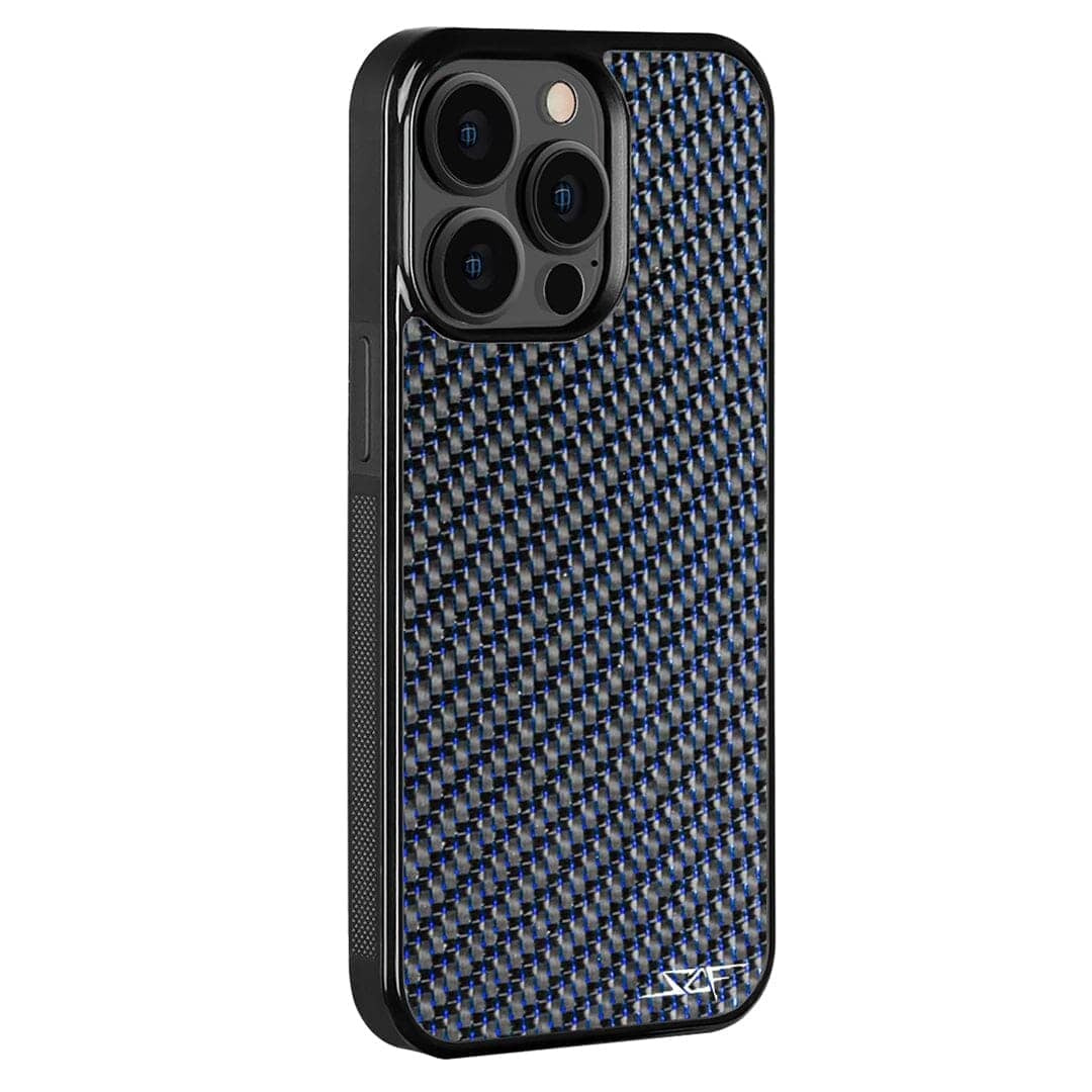 iPhone | Blue Lace Carbon Fiber Case | CLASSIC Series