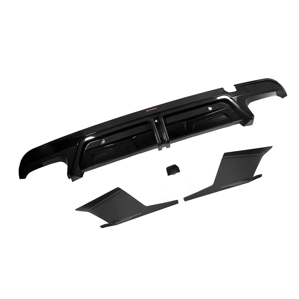X5M F95/F95 LCI SQ Style Dry Carbon Fiber Diffuser With or Without Brake Light