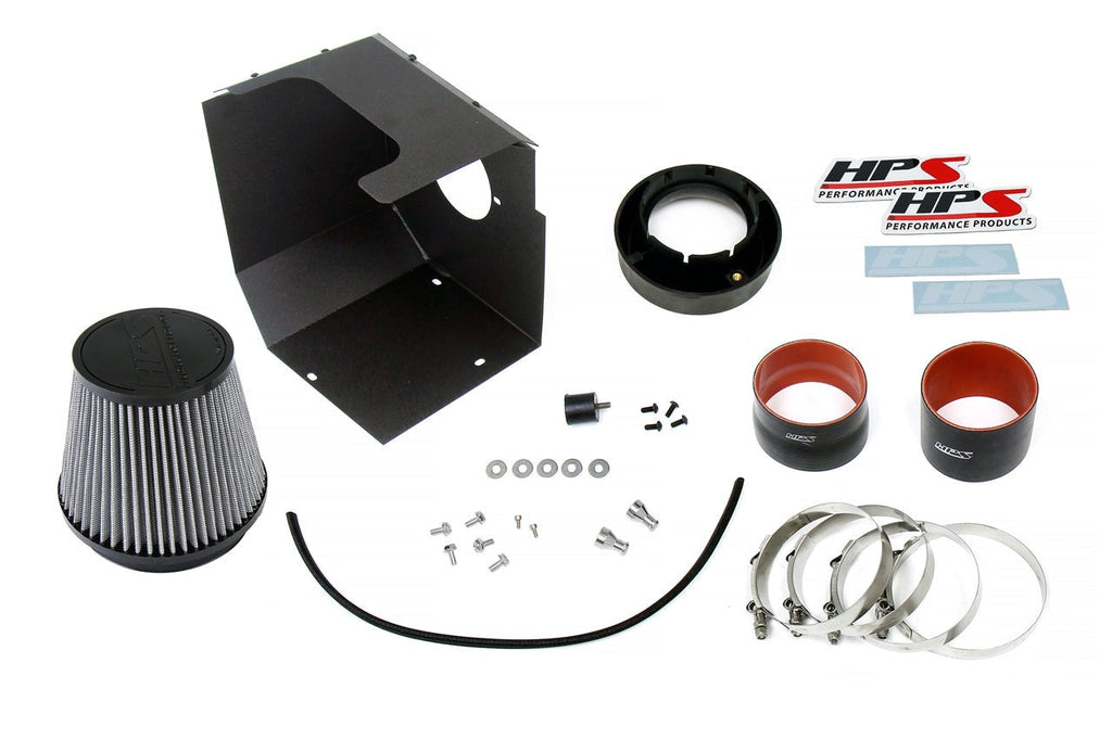 HPS Cold Air Intake Kit with Heat Shield GMC 2017-2019 sierra 3500 HD 6.6L V8 Duramax Diesel Turbo L5P