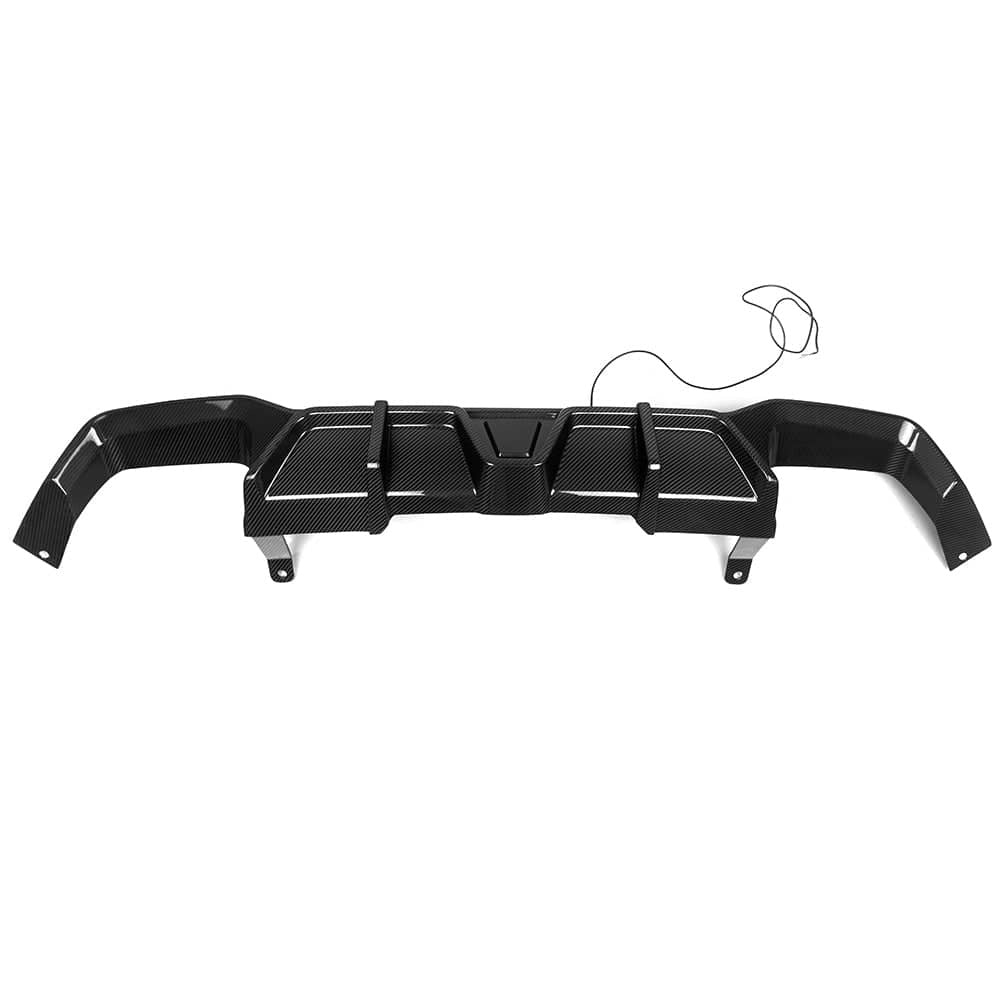 X4 G02 LCI SQ Style Dry Carbon Fiber Rear Diffuser With or Without Brake Light