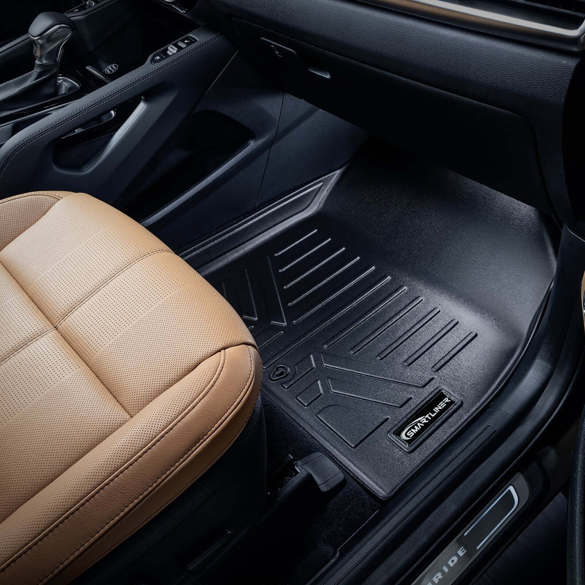SMARTLINER Floor Liners for 2020-2025 Kia Telluride (2nd Row Bucket) with in between Coverage