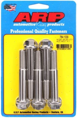 ARP M12 x 1.50 x 80 SS Hex Bolts (Set of 5)