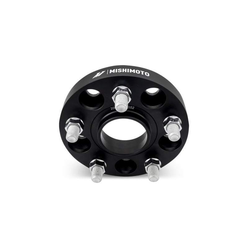 Mishimoto Wheel Spacers - 5x120 - 64.1 CB - M14 x1.5 - 25mm - Black - 2017-2026 Honda Civic Type R
