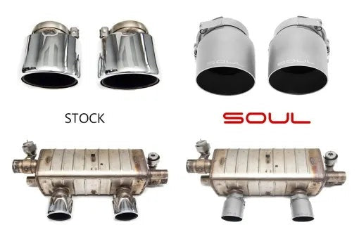 Porsche 991.2 Carrera (with PSE) Bolt On Exhaust Tips