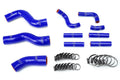 HPS Blue Reinforced Silicone Radiator + Pesky Heater Hose Kit 1FZ-FE Toyota 92-97 Land Cruiser FJ80 4.5L I6 without rear heater