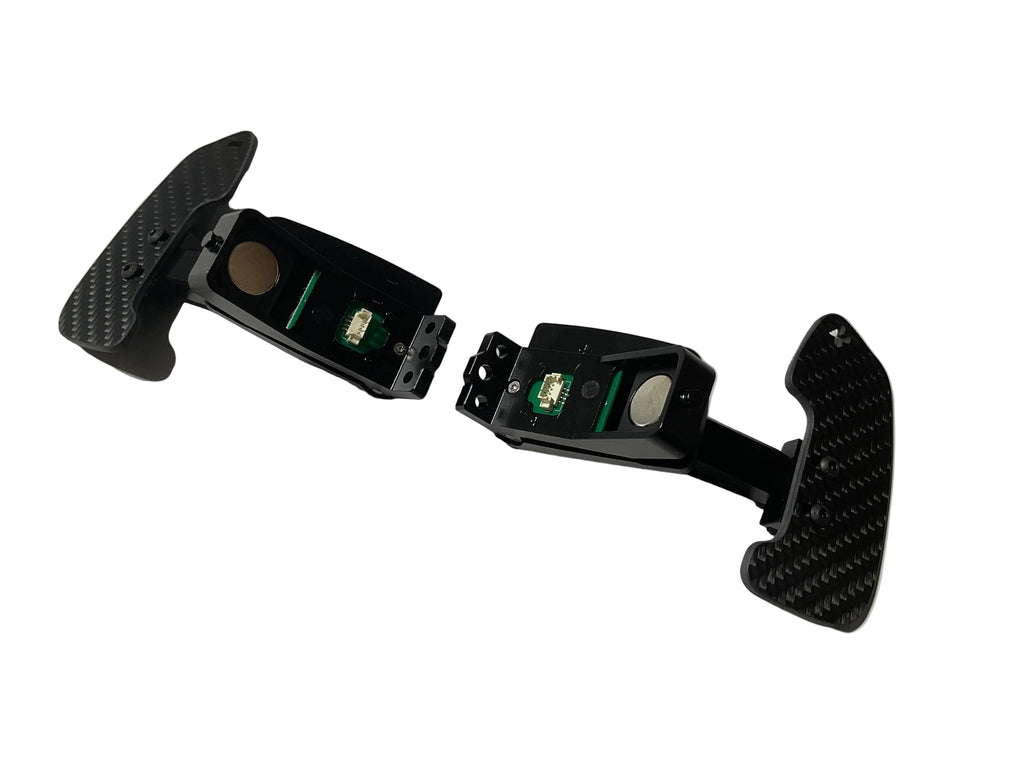 Kies Motorsports Porsche 992 Aluminum Alloy (Black) w/ Carbon Fiber Option Magnetic Paddle Shifters