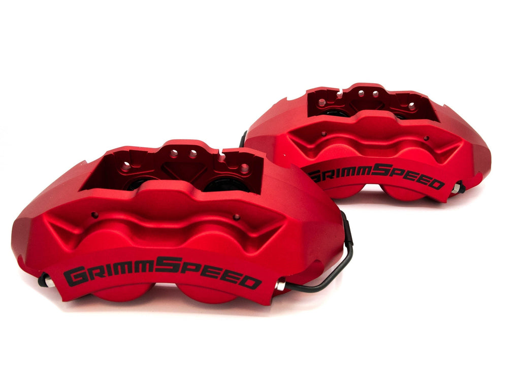 GrimmSpeed 4-Piston Brake Caliper Kit (340mm Rotor) - Red - 2013-2025 Scion FR-S / Subaru BRZ / Toyota GR86