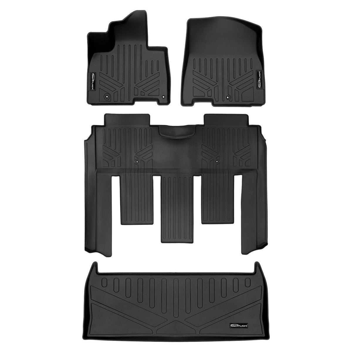 SMARTLINER Floor Liners for 2022-2026 Kia Carnival (7 Passenger Models With 2nd Row VIP Seats)