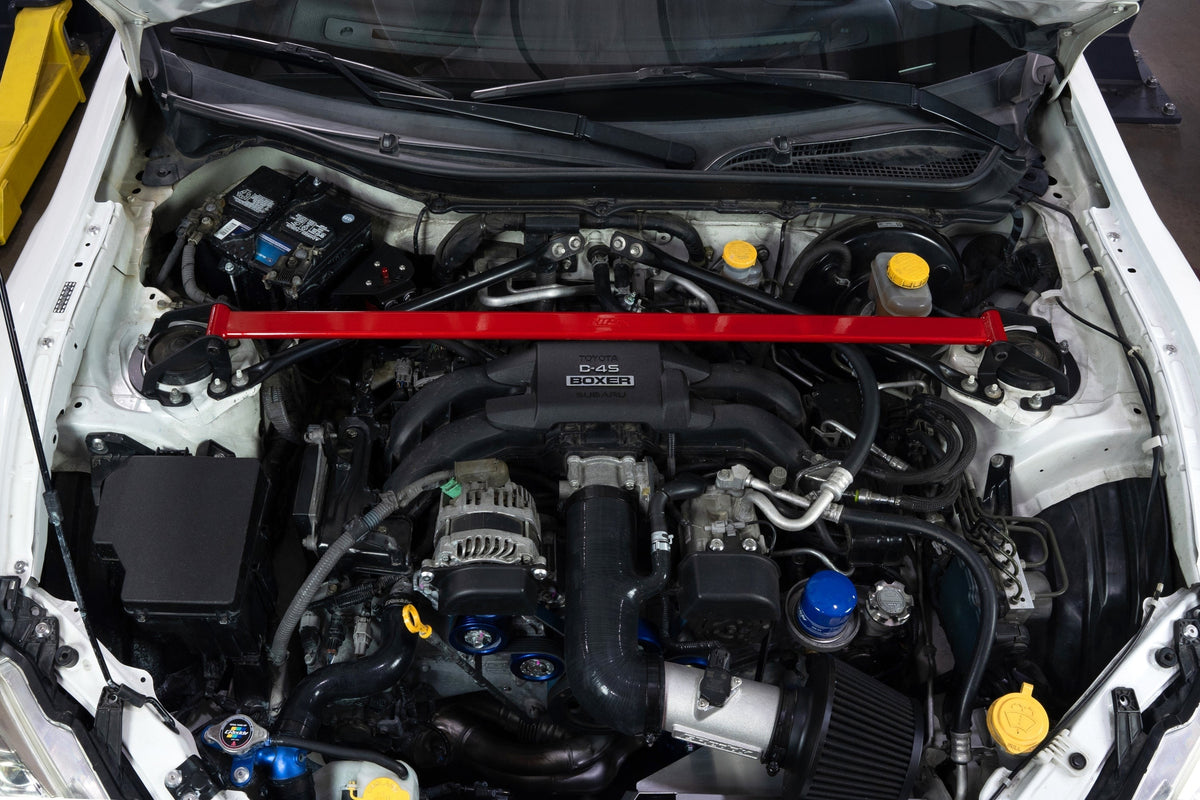 HPS Performance Front Strut Bar 2013-2025 Subaru BRZ ZC6 ZD8, Red, 42-121R
