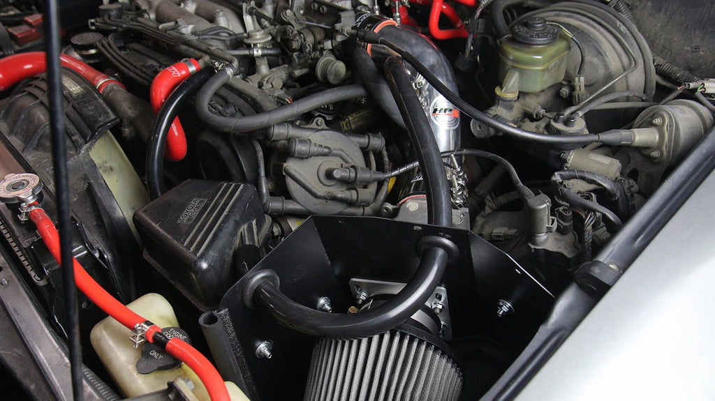 HPS Performance Shortram Air Intake Kit 1989-1995 Toyota 4Runner 3.0L V6, Includes Heat Shield, Red