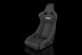 Braum Venom-R Series Fixed Back Bucket Seat - Black Cloth / Carbon Fiber Each - Universal