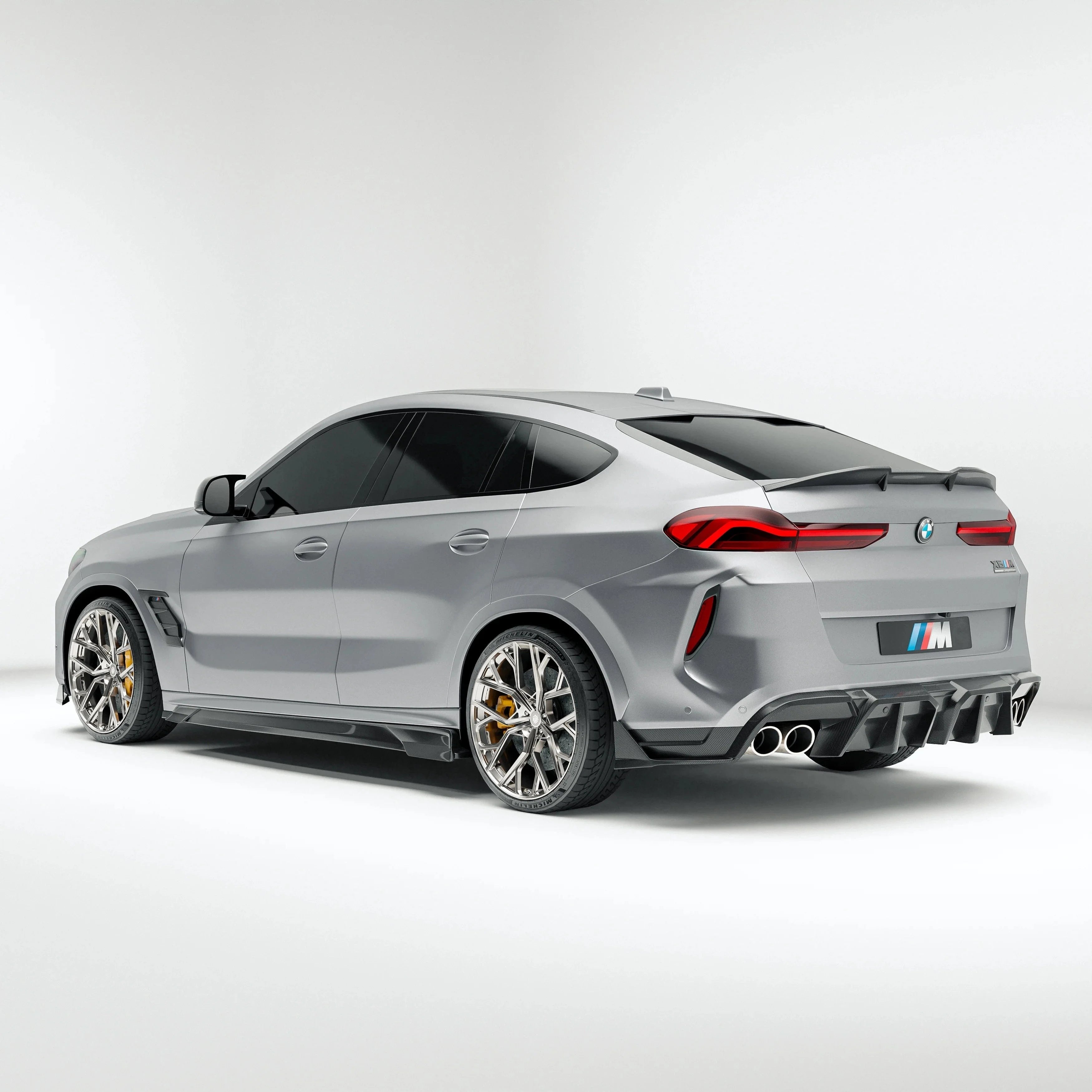 Revozport Carbon Fiber Rear Diffuser for BMW X6M F96 LCI (2023+)