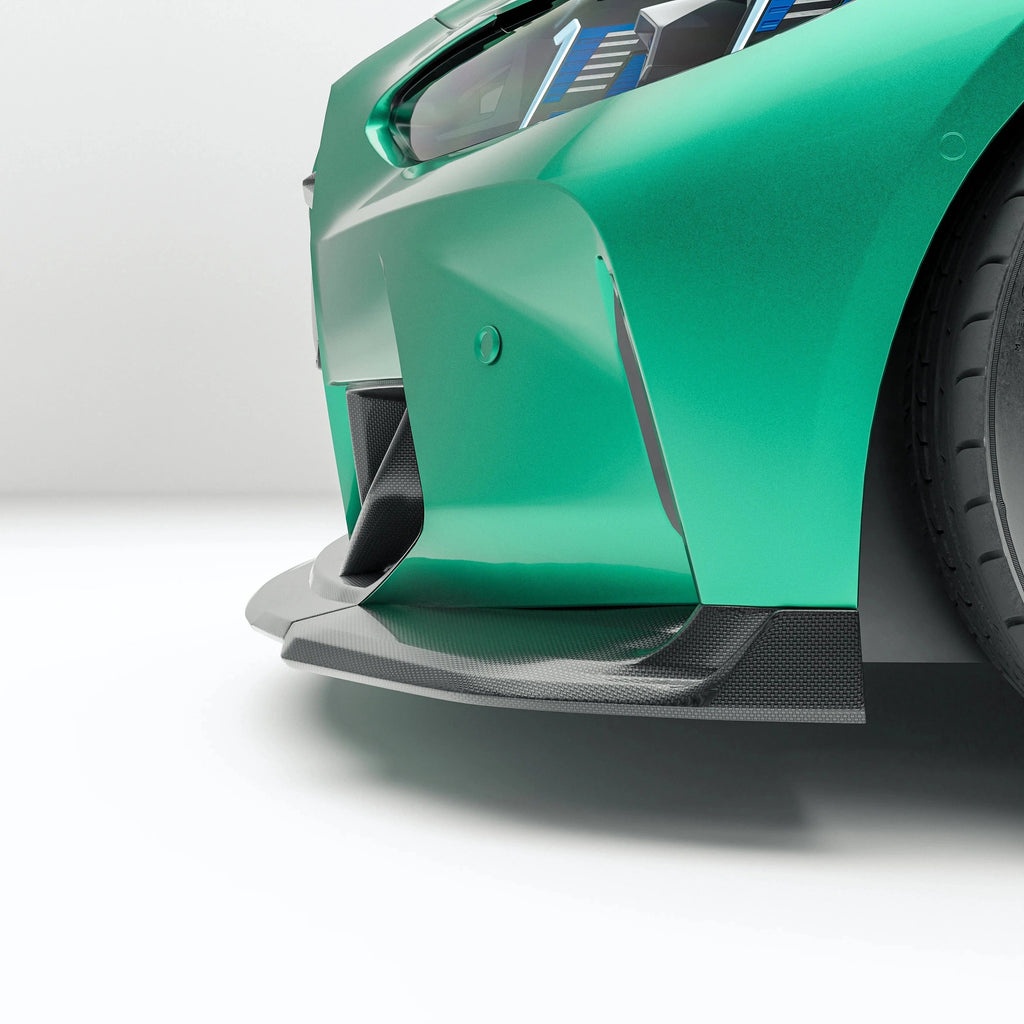 Revozport 3 Pieces Carbon Fiber Front Lip for BMW G80 G81 M3 G82 G83 M4 2021-2024