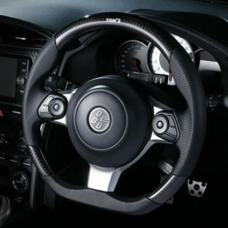 TOM'S Carbon Fiber / Leather Steering Wheel - 2013+ FR-S / BRZ / 86