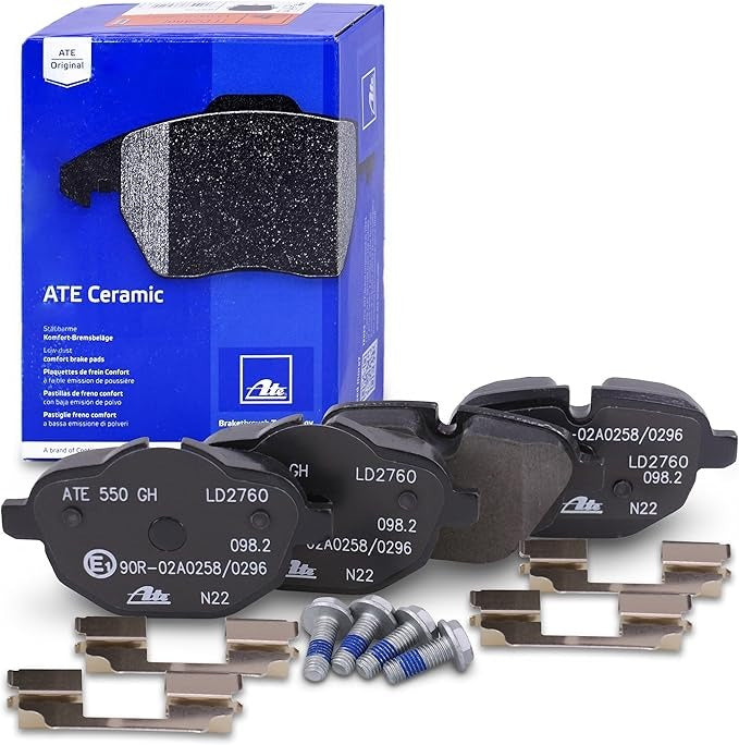 BMW G30 5-Series Rear Ceramic Brake Pad Set By ATE OEM 34216892642 or 34216870552