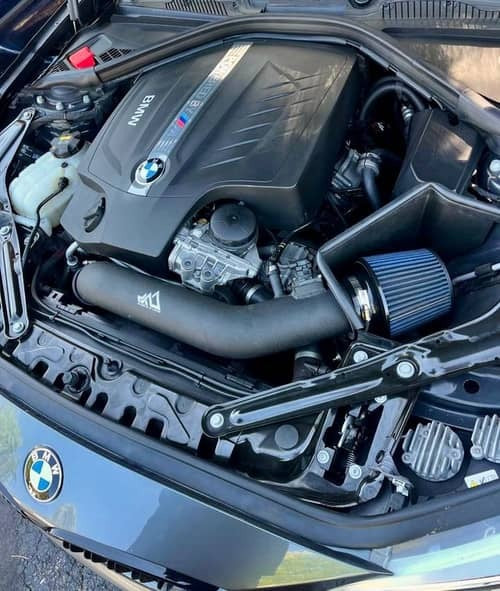 MAD BMW F3x N55 M135 M235 M2 335 435 High Flow Air Intake W/ Heat Shield