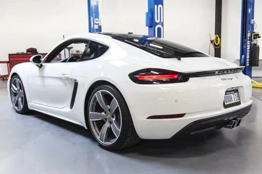Porsche 718 Cayman / Boxster Bolt-On X-Pipe With Tips Straight Cut Single Wall Tips