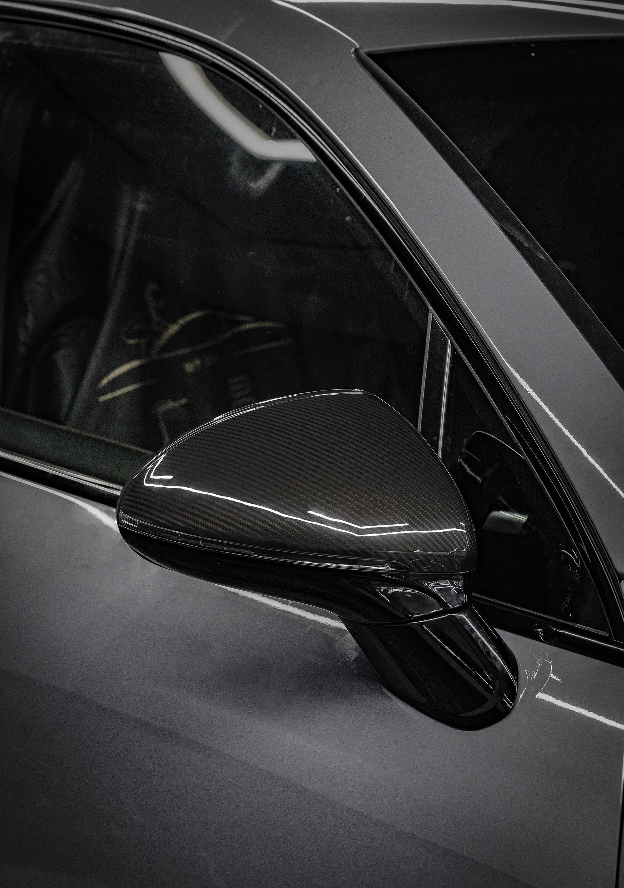 Cayenne 958.2 OEM Style Dry Carbon Fiber Mirror Cap With or Without Lane Assist
