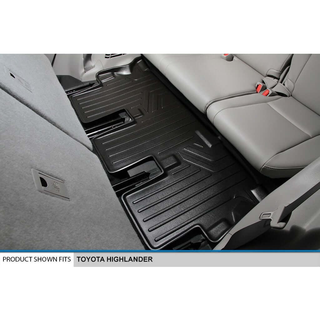 SMARTLINER Custom Fit Floor Liners For 2014-2019 Toyota Highlander Hybrid (with 2nd Row Bench Seat)