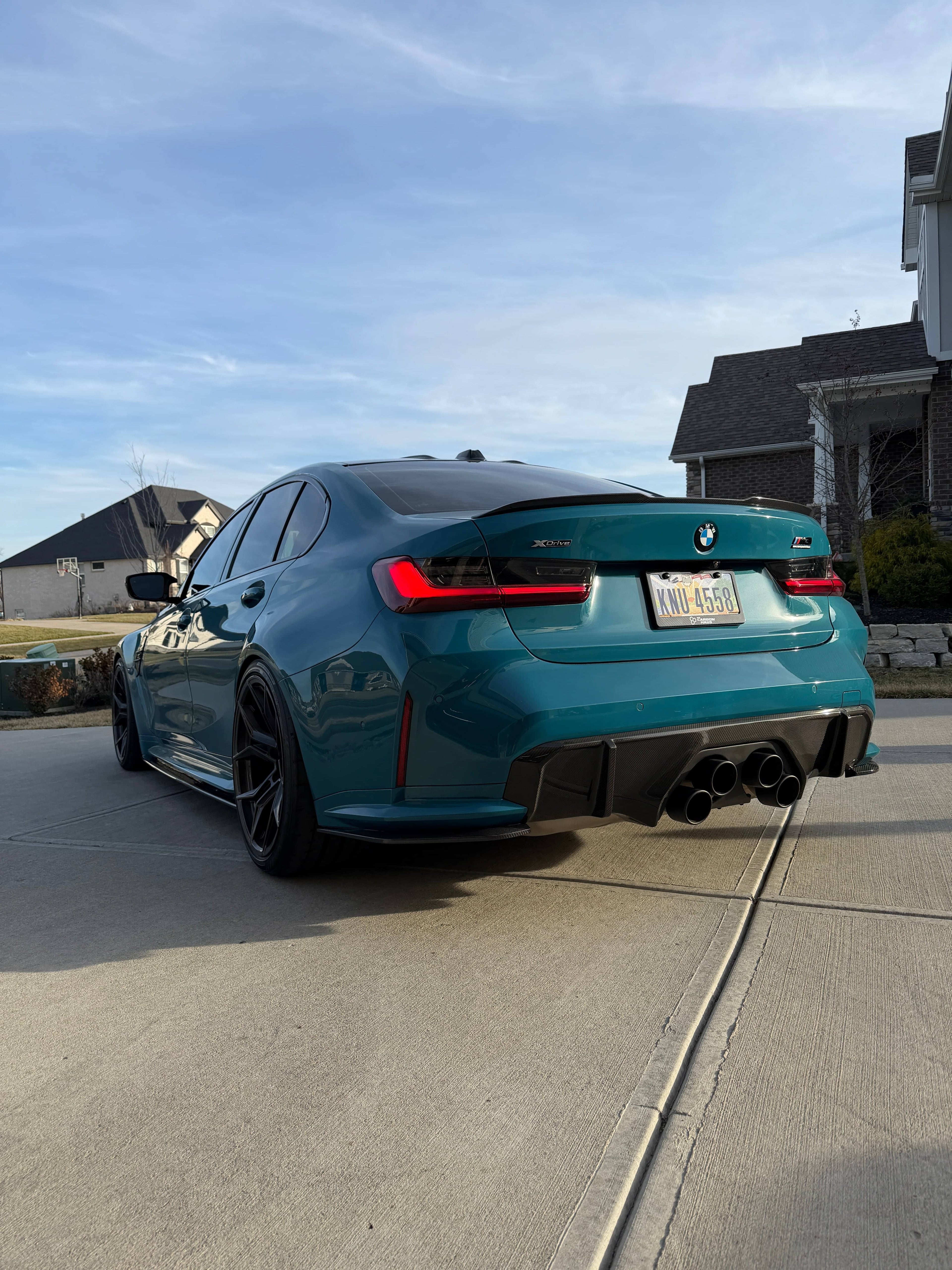 G8X Dry Carbon Fiber Rear Skirt Extensions