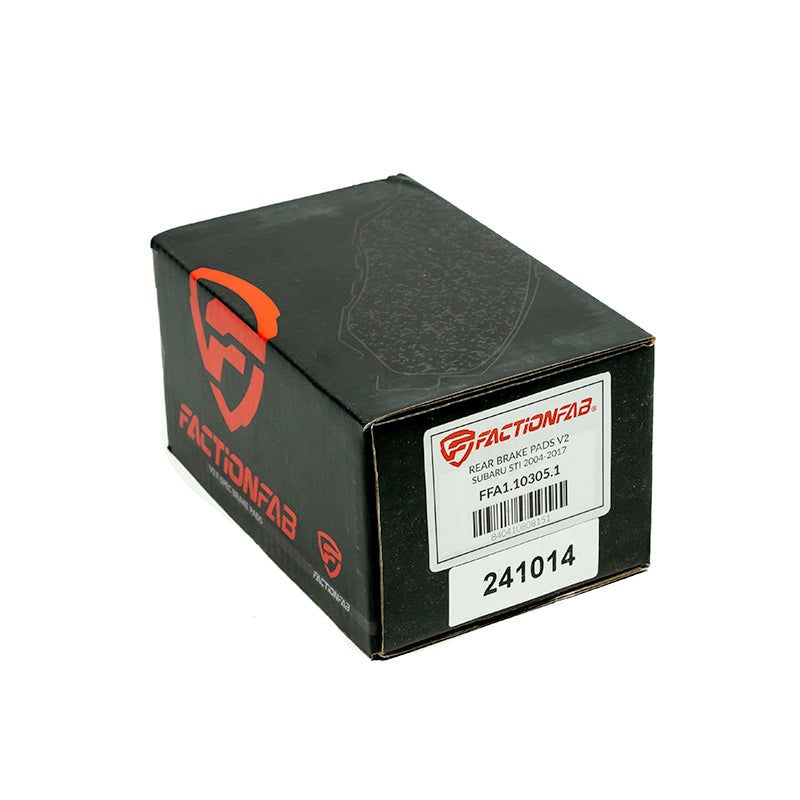 FactionFab V2 Rear Brake Pads - 2004-17 Subaru STI