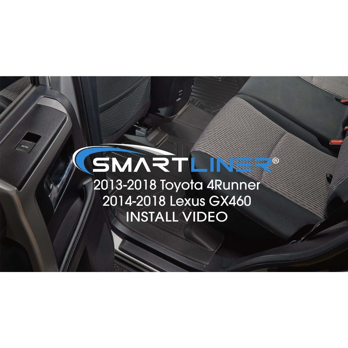 SMARTLINER Custom Fit Floor Liners For 2013-2024 Toyota 4Runner (5 Passenger with Sliding Rear Tray)