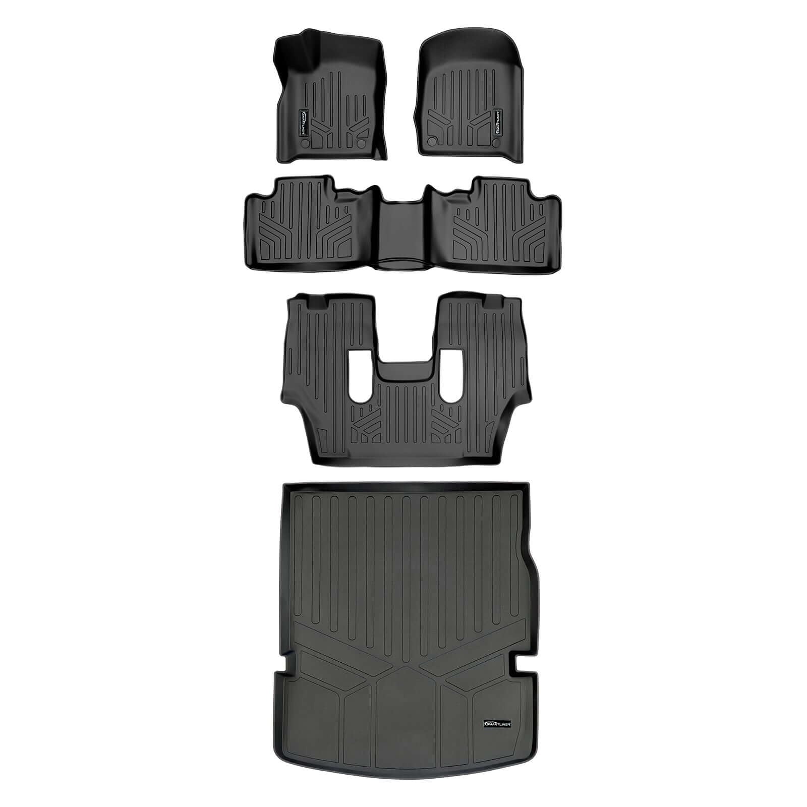 Smart TrimTM Floor Liners For 2016-2026 Dodge Durango ((2nd Row Bucket))