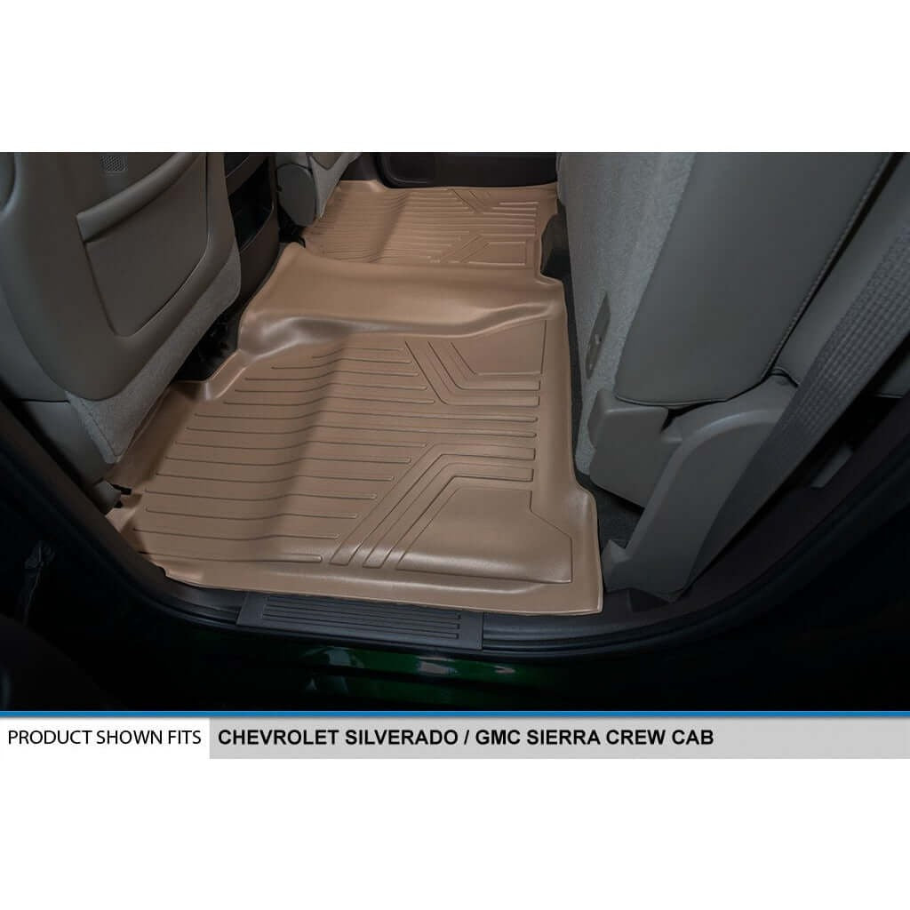 SmartCoverageTM Floor Liners For Crew Cab 2014-2018 Silverado/Sierra 1500 - 2015-2021 2500/3500 HD