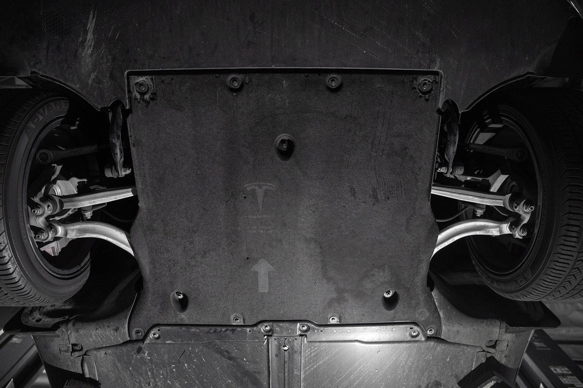 HPS Aluminum Front Skid Plate Undertray Protection Shield 2020-2023 Tesla Model Y, Black, SP-101