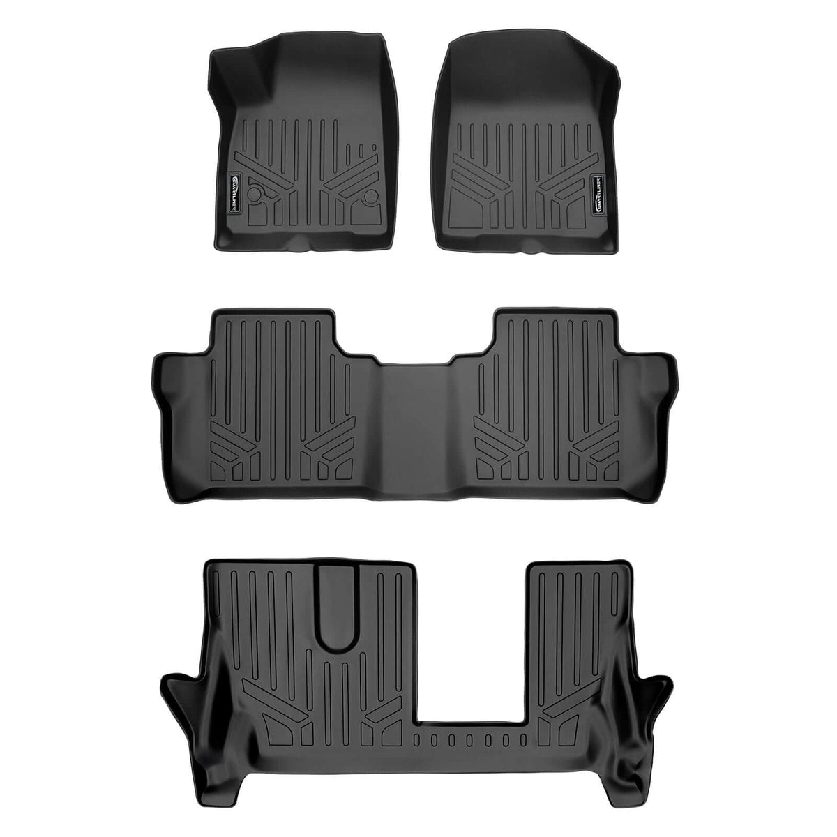 SMARTLINER Custom Fit Floor Liners For 2020-2026 Cadillac XT6 with 2nd Row Bench Seat