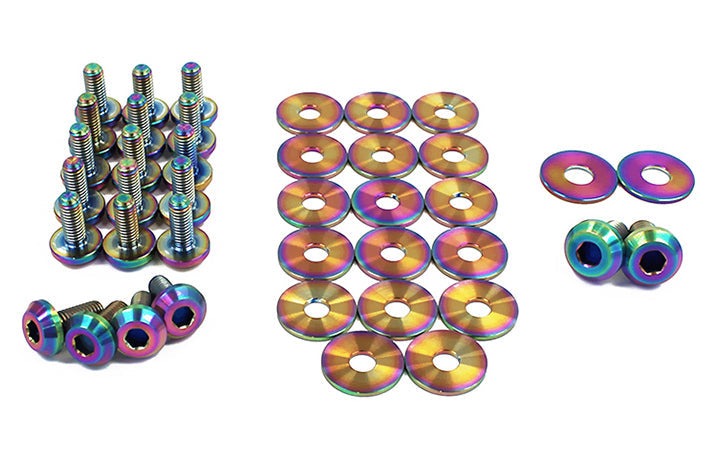 Fast Turn Fittings Stage 1 Titanium Hardware Engine Bay Kit (True Burned) - 2013-2020 Subaru BRZ