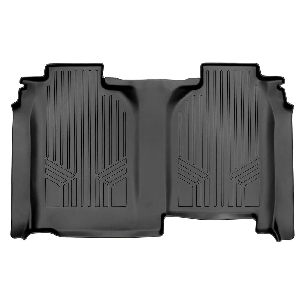 SmartCoverageTM Floor Liners For 2019-2026 Chevy Silverado 1500 Crew Cab (1st Row Bench) (No OTH) | Carpet | [No 2nd Row Storage]