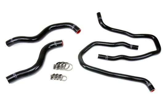 HPS Black Reinforced Silicone Radiator + Heater Hose Kit Honda 13-17 Accord 2.4L LHD