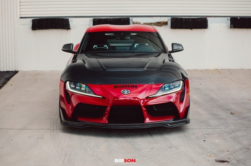 Seibon VS-Style Double-Sided Carbon Fiber Hood - 2020-2021 Toyota A90 Supra
