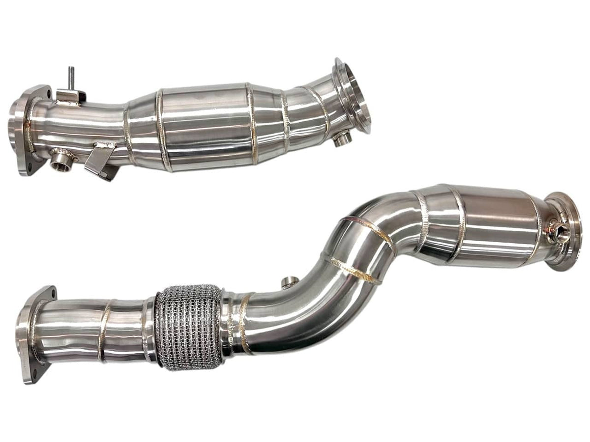 PRE ORDER MAD BMW S58 Catted Downpipes M2 M3 M4 G87 G80 G82 G83 W/ Flex Section