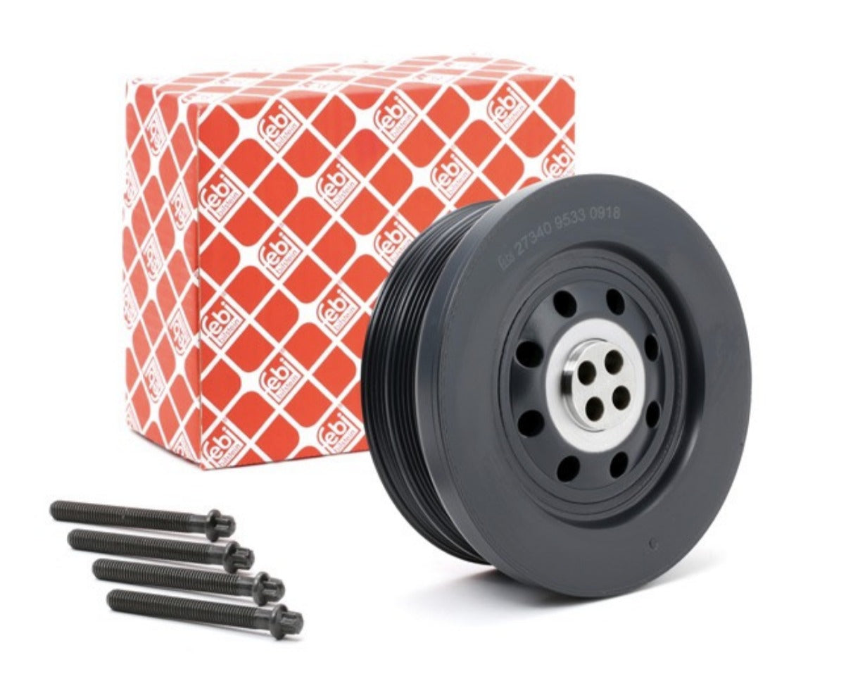 BMW E9X 335d Crankshaft Pulley-Vibration Damper By Febi 11238511371