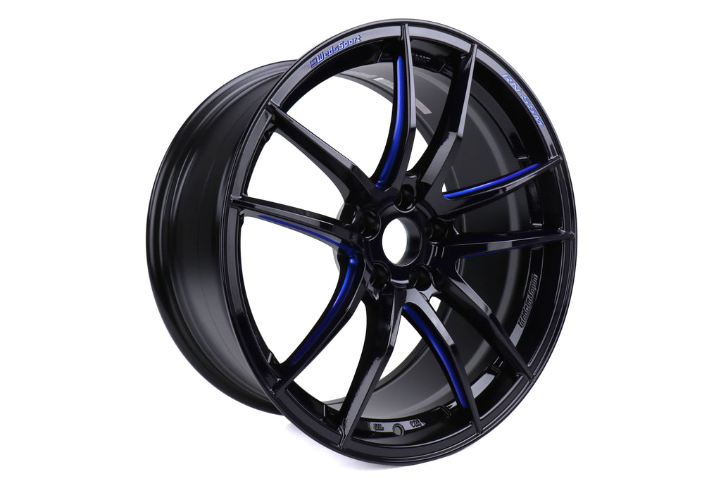 WedSport BBM RN-55M Black Blue Machine 19x9 +30 5x112 (Single Wheel) - 2020-2023 Toyota GR Supra