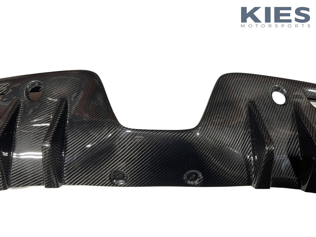 Kies 2019+ Toyota Supra (A90) 1-Piece Carbon Fiber Rear Diffuser